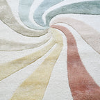 Candy Stripes Hand Tufted Rug Hand-Tufted