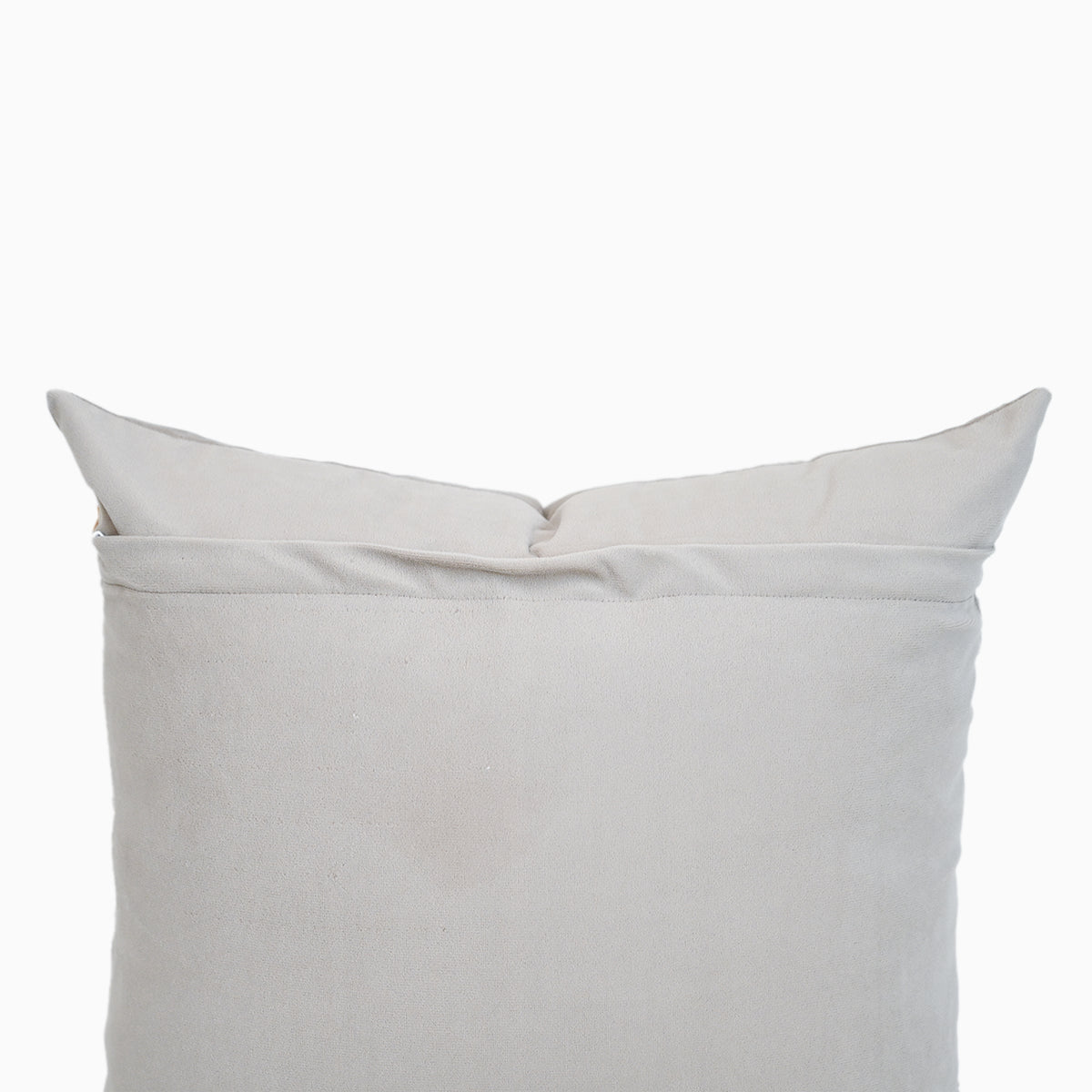 Soft Fawn Embroidered Velvet Cushion Cover