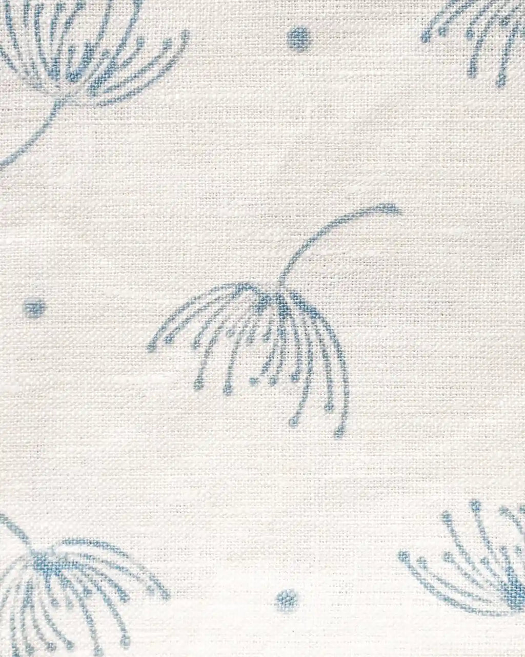 The Dandelions Linen Fabric Swatch Linen Fabric