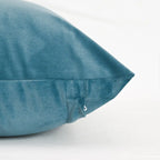 Teal Solid Velvet Cushion Cover Pillow Covers