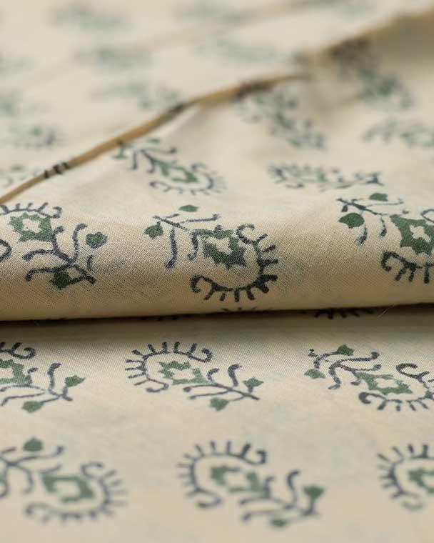 Amy Hand Block Print Indian Cotton Fabric Cotton Fabric