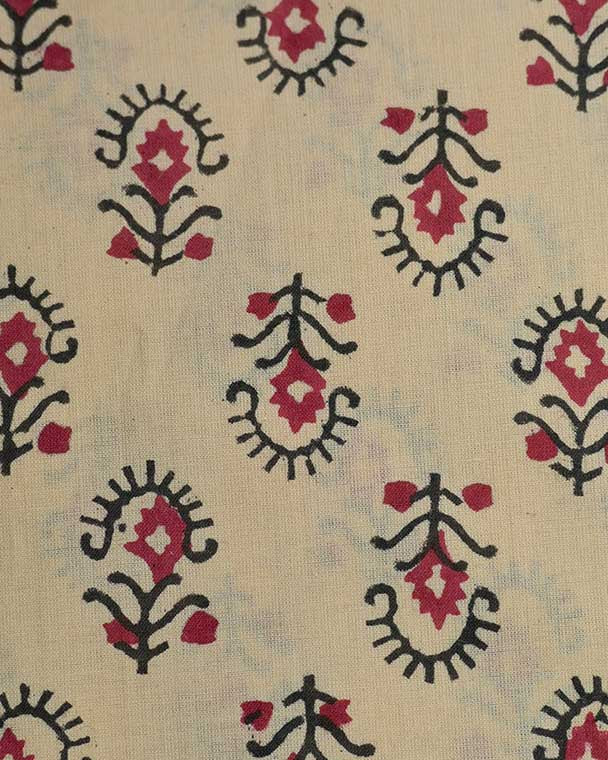 Amy Hand Block Print Indian Cotton Fabric Cotton Fabric