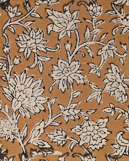 Abbey Block Print Indian Cotton Fabric
