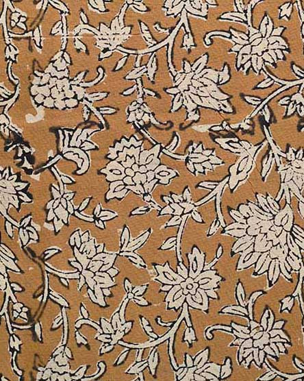 Abbey Block Print Indian Cotton Fabric