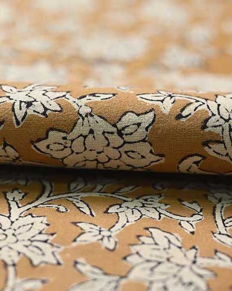 Abbey Block Print Indian Cotton Fabric Cotton Fabric
