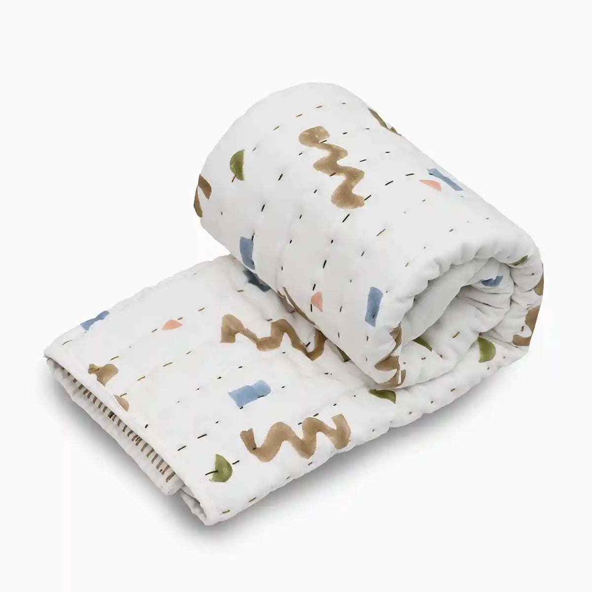 Wiggle Lines Baby Quilt Quilts