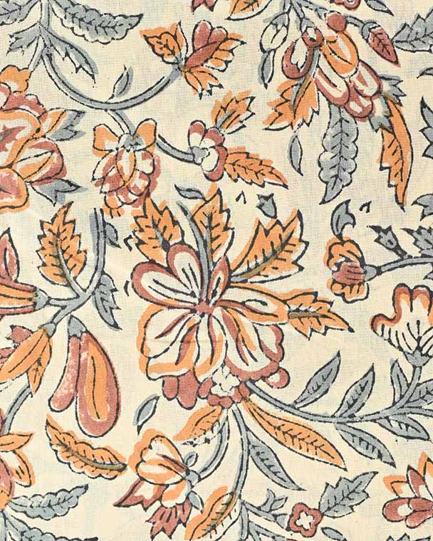 Billie Beautiful Hand Block Printed Fabric Cotton Fabric