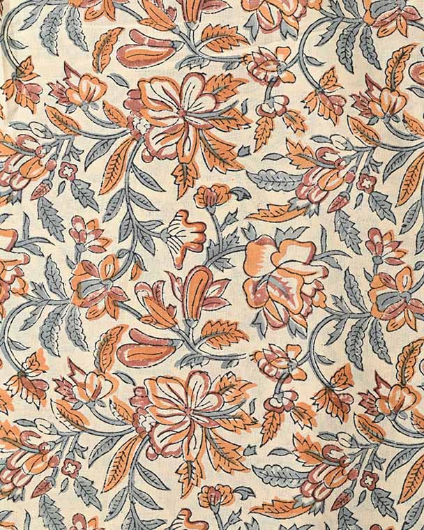Billie Beautiful Hand Block Printed Fabric Cotton Fabric