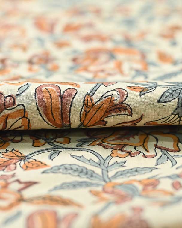 Billie Beautiful Hand Block Printed Fabric Cotton Fabric