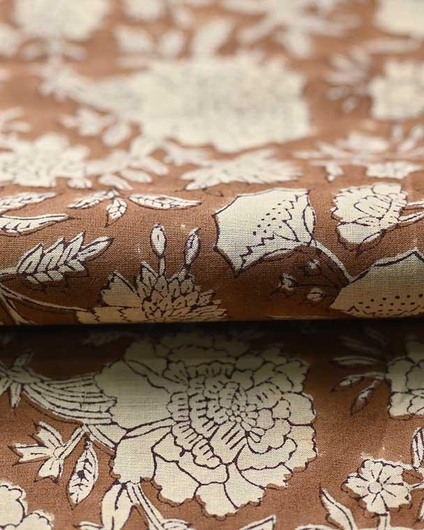 Vivian Soft Indian Cotton Block Print Fabric Cotton Fabric