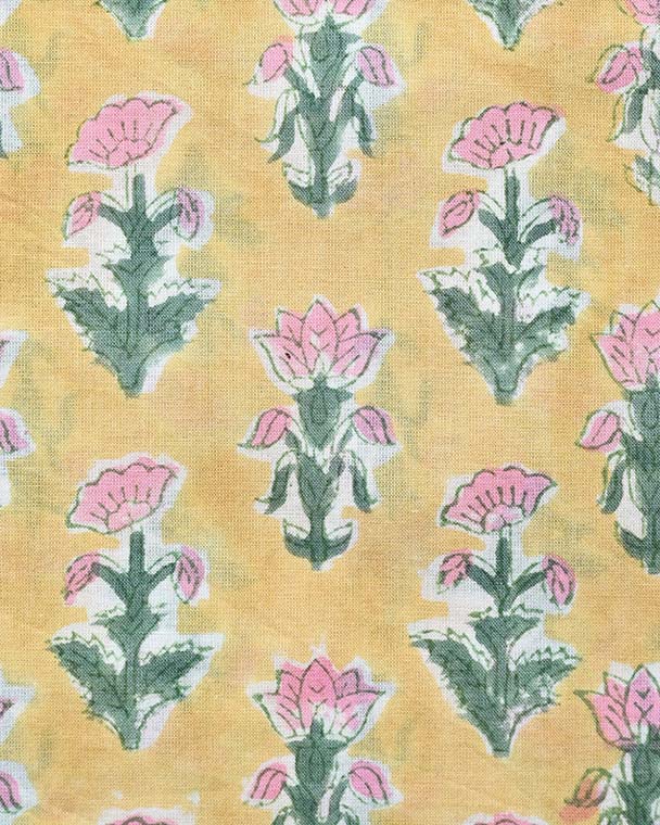 Liora Hand Block Print Cotton Fabric Cotton Fabric