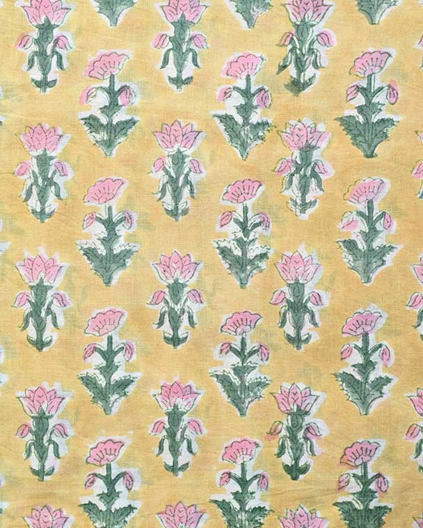 Liora Hand Block Print Cotton Fabric Cotton Fabric