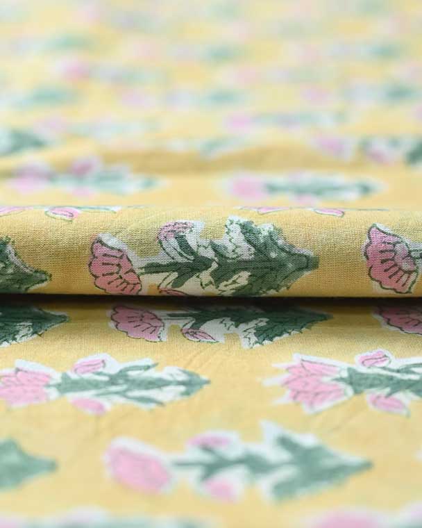 Liora Hand Block Print Cotton Fabric Cotton Fabric