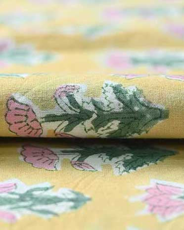 Liora Hand Block Print Cotton Fabric Cotton Fabric