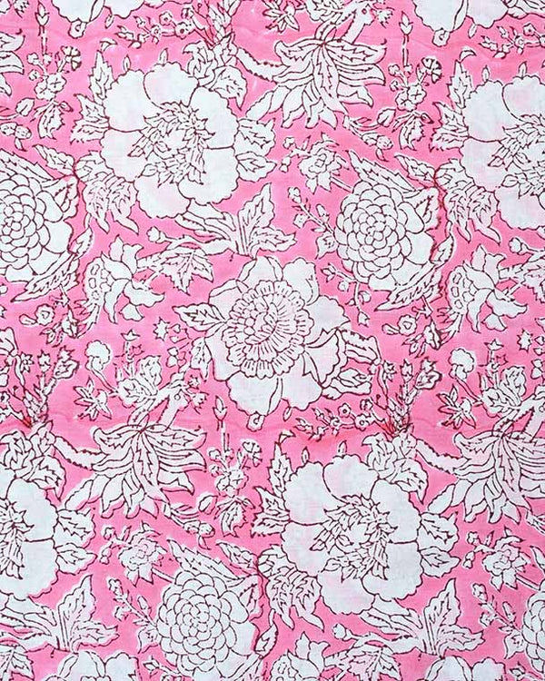 Charlie Hand Block Printed Upholstery Cotton Fabric