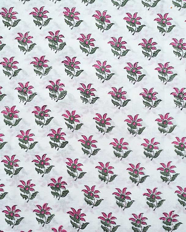 Victoria Hand Block Printed Indian Cotton