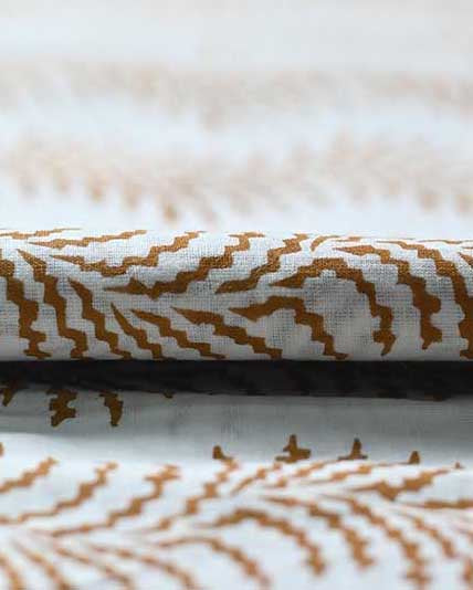 June Hand Block Printed Cotton Fabric Cotton Fabric