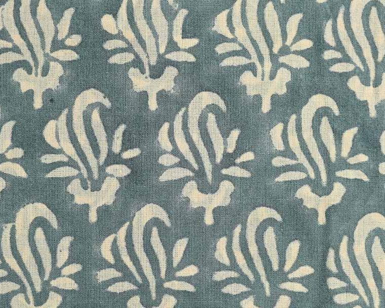 Roseline Hand Block Print Designer Floral Cotton Fabric Cotton Fabric