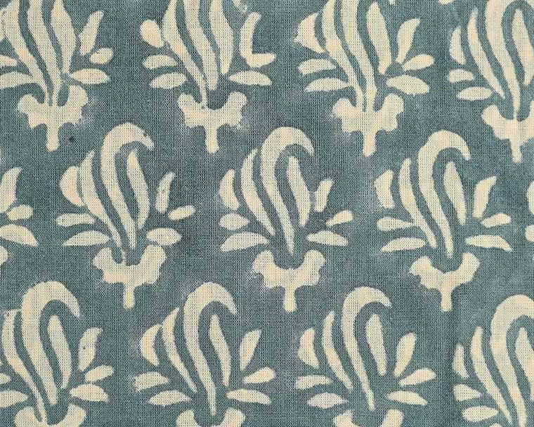Roseline Hand Block Print Designer Floral Cotton Fabric Cotton Fabric