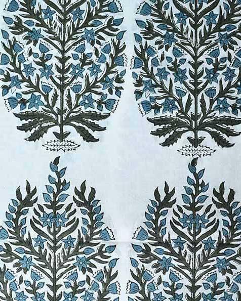 Ziva Cotton Block Print Fabric Cotton Fabric