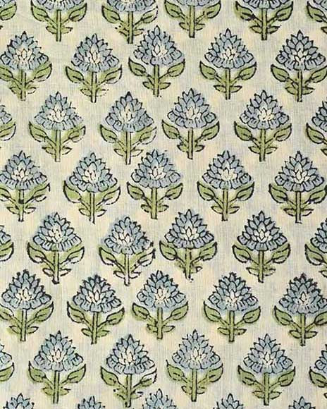 Quill Block Printed Fabric By The Yard