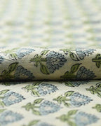 Quill Block Printed Fabric By The Yard Cotton Fabric
