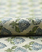 Quill Block Printed Fabric By The Yard Cotton Fabric