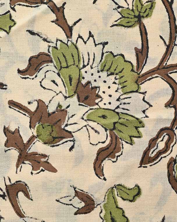 Elisa Block Print Cotton Fabric Cotton Fabric