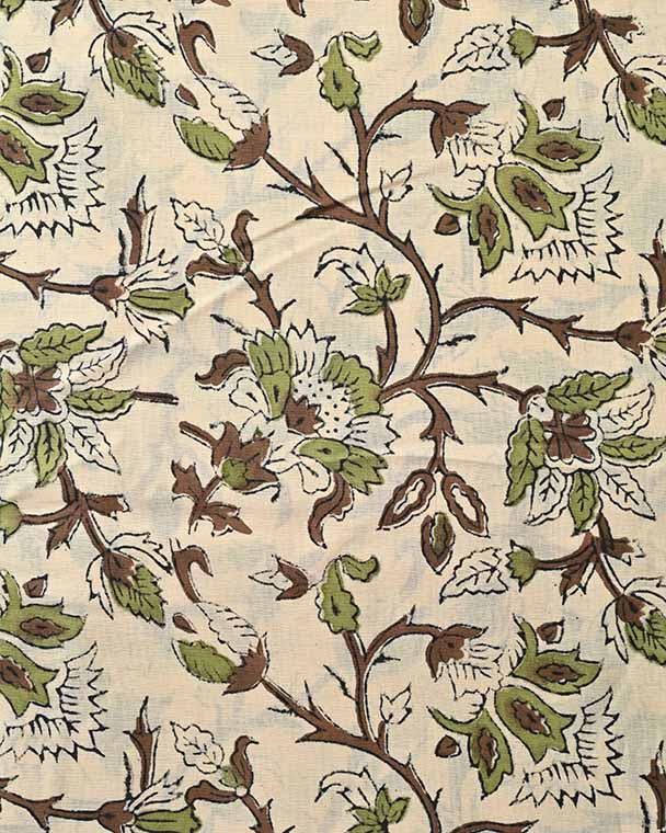 Elisa Block Print Cotton Fabric