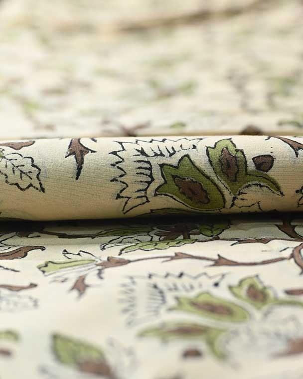 Elisa Block Print Cotton Fabric Cotton Fabric