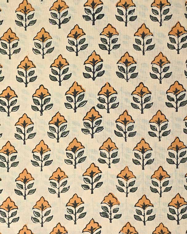 Sansa Block Print Cotton Fabric Cotton Fabric