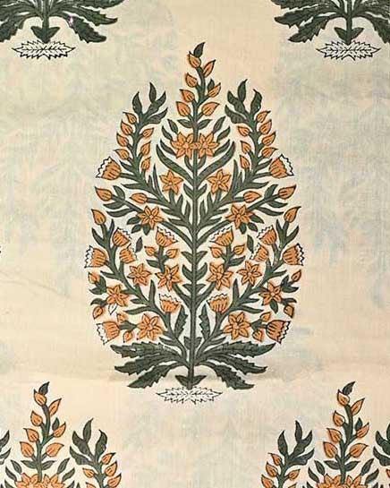 Ziva Cotton Block Print Fabric Cotton Fabric