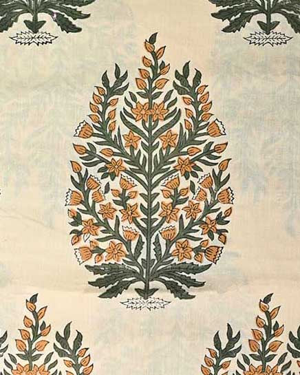 Ziva Cotton Block Print Fabric