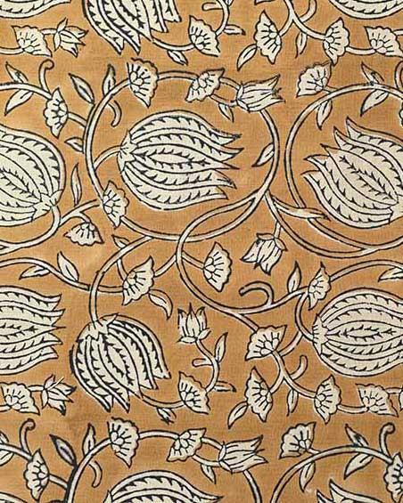 Vivienne Block Print Upholstery Cotton Fabric Cotton Fabric