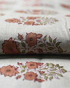 Skye Block Print Linen Linen Fabric