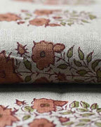 Skye Block Print Linen Linen Fabric