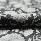 Howard Block Print Linen Fabric By Yard