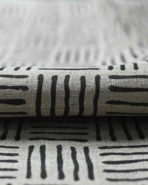 Danny Designer Hand Block Print Linen Linen Fabric