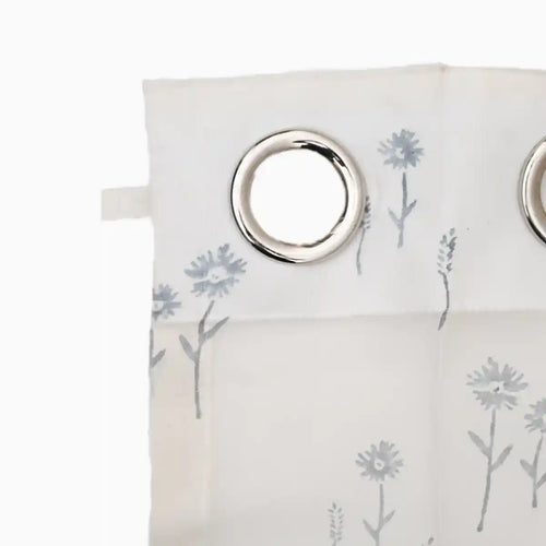 Bloom Sheer Coastal Blue Curtains Curtains