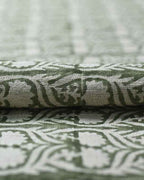 Henderson Floral Block Printed Linen Fabric Linen Fabric