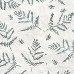 The Willow Fern Coastal Blue Linen Fabric Yard Linen Fabric