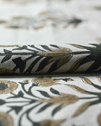 Marigold Hand Block Printed Linen Linen Fabric