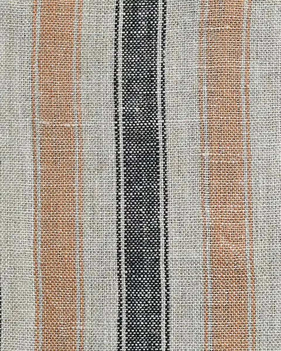 Brownie Ticking Stripe Upholstery Fabric Linen Fabric