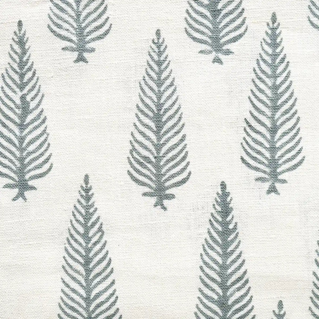Fern Costal Blue Yard Linen Fabric