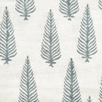 Fern Costal Blue Yard Linen Fabric
