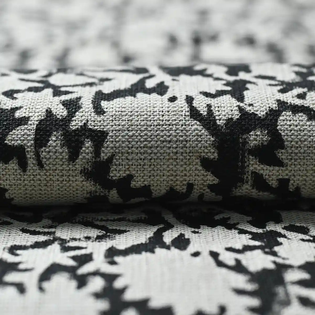 Jamia Hand Block Printed Linen Fabric