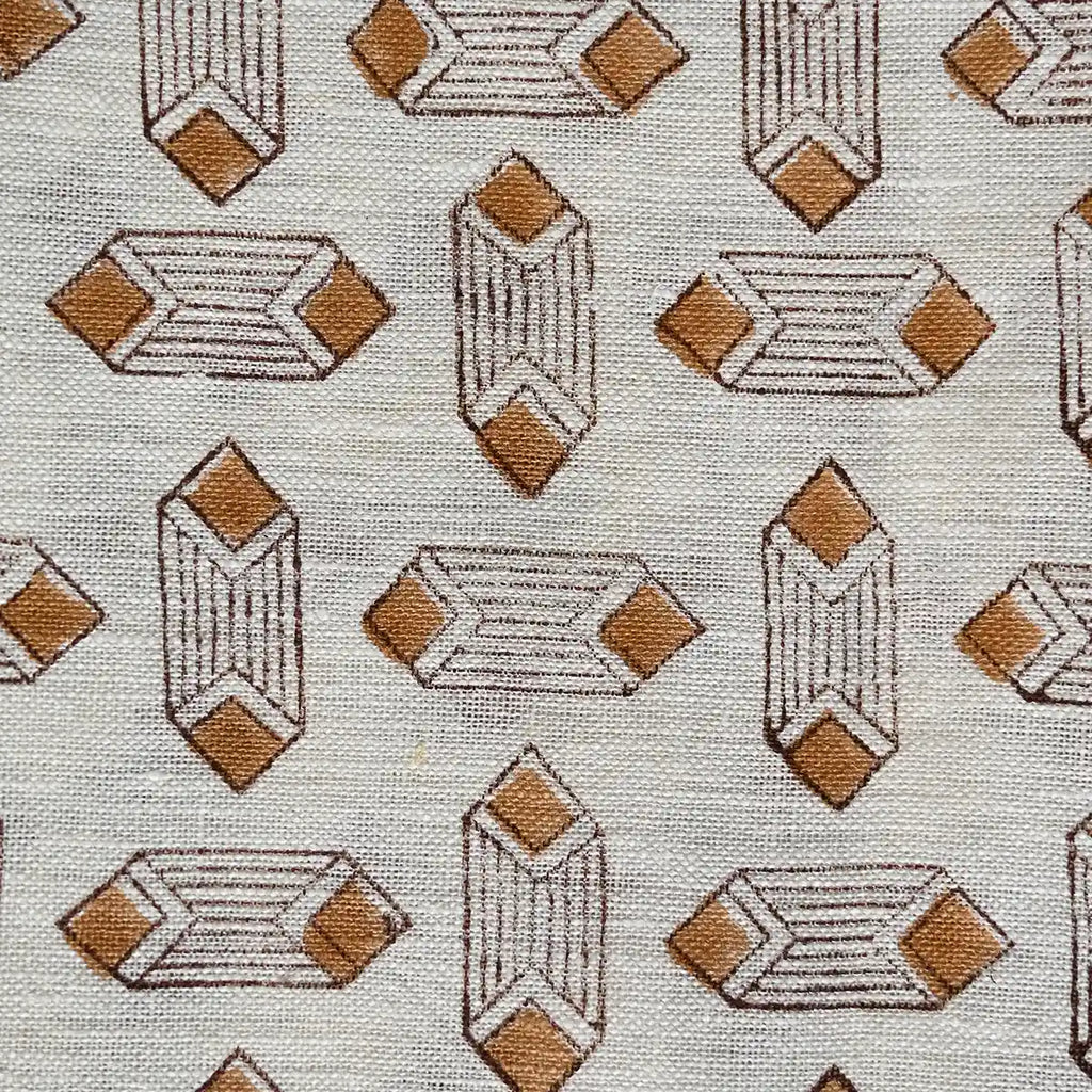 Papier Print Flower Heavy Linen Fabric