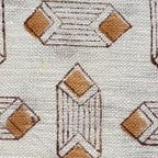 Papier Print Flower Heavy Linen Fabric