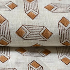 Papier Print Flower Heavy Linen Fabric
