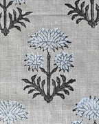 Sandra Hand-Block Printed Linen Fabric Linen Fabric
